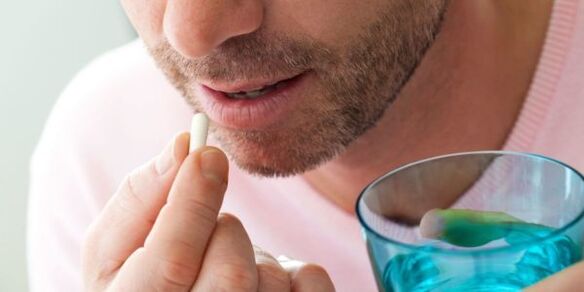 Taking medication for prostatitis