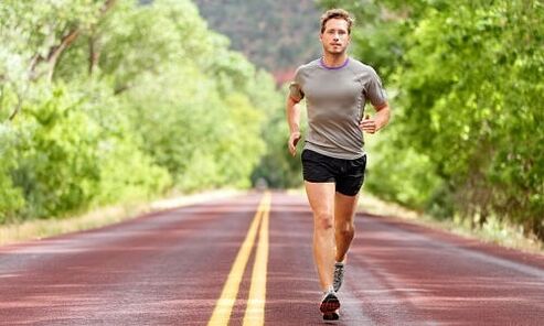 Running with prostatitis